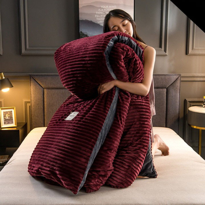 Geribde Microvezel Deken 150x200 cm voor Bank en Bed