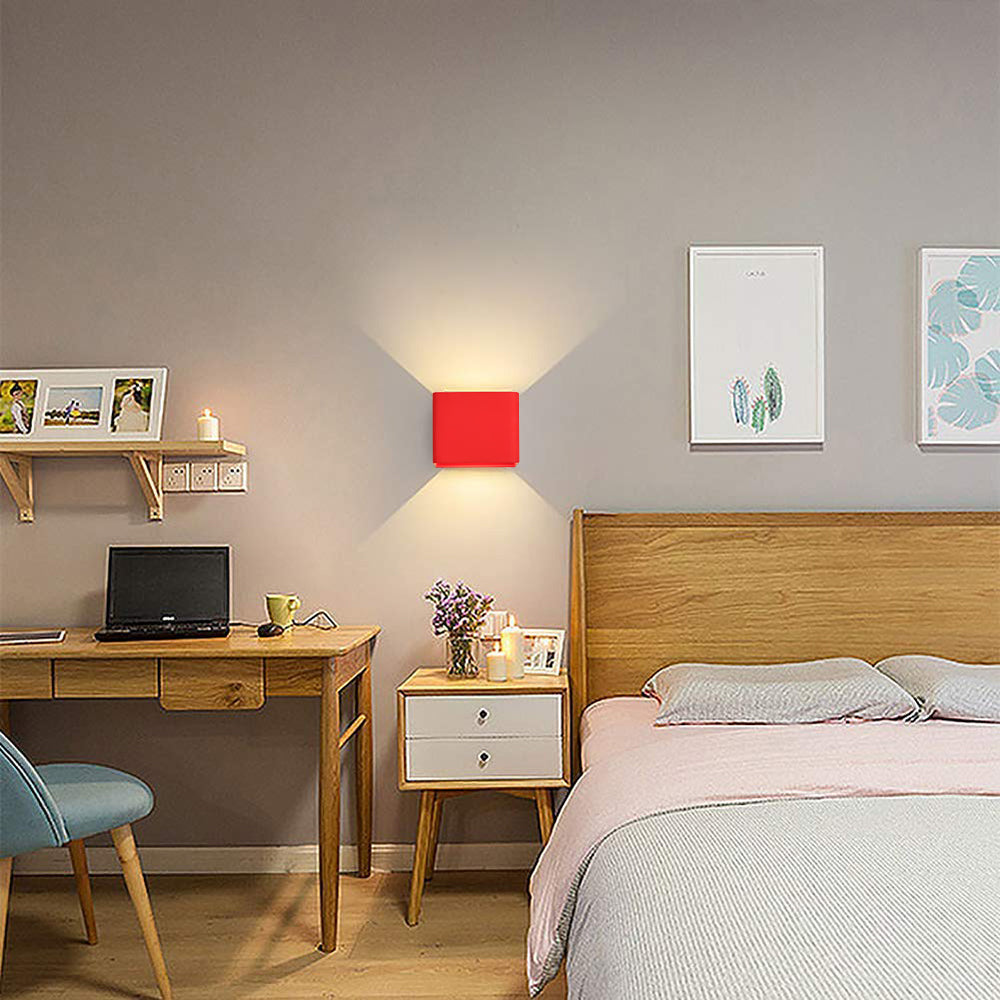 LED Wandlamp met Vierkant Design voor Slaapkamer en Woonruimte