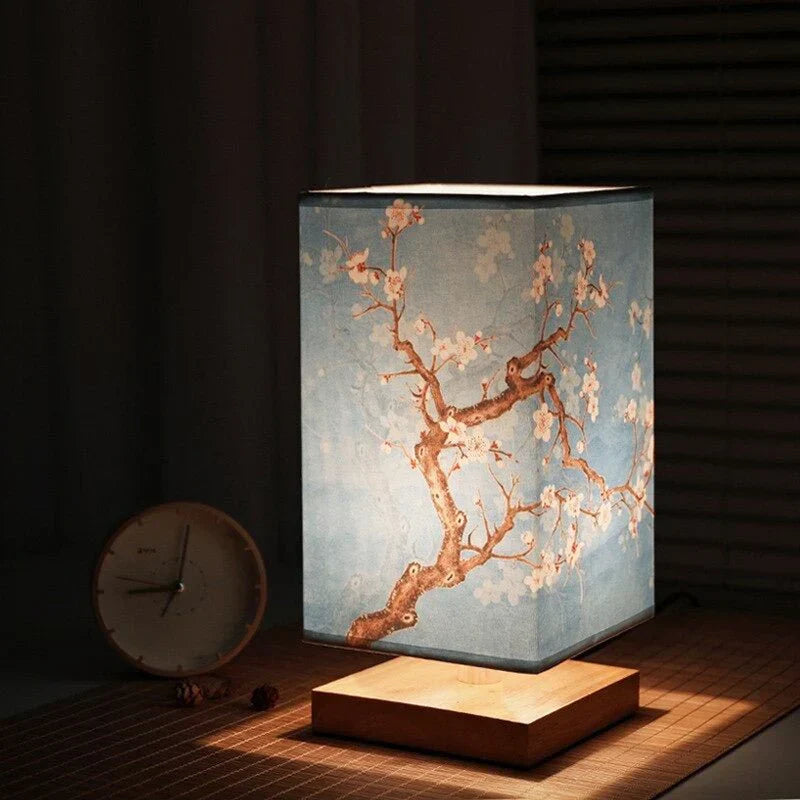 Tafellamp met Japandi Design en Warm Licht voor Woon- en Werkruimte