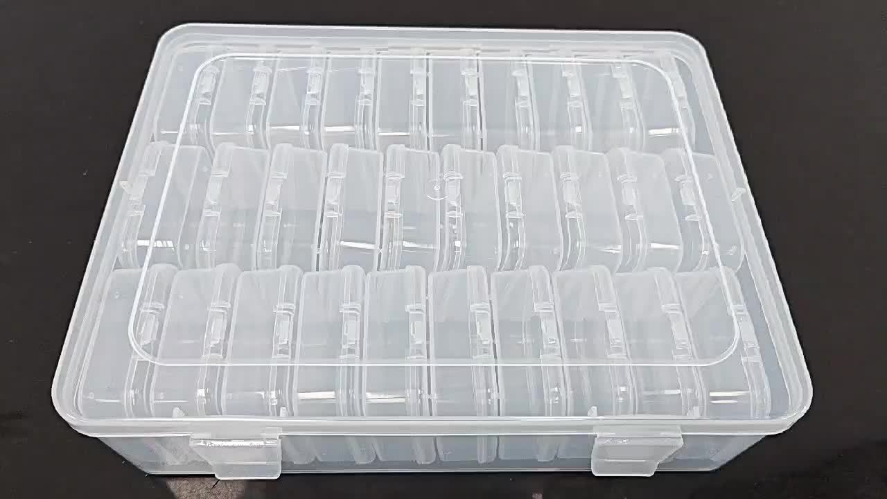 30-delige Mini Kralen Organizer Set met Transparante Opbergdoosjes voor Sieraden en Hobbybenodigdheden