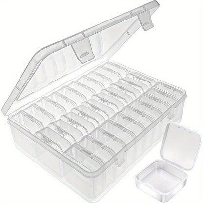 30-delige Mini Kralen Organizer Set met Transparante Opbergdoosjes voor Sieraden en Hobbybenodigdheden