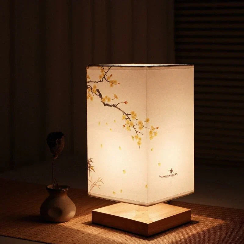 Tafellamp met Japandi Design en Warm Licht voor Woon- en Werkruimte