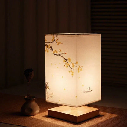 Tafellamp met Japandi Design en Warm Licht voor Woon- en Werkruimte