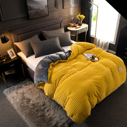Geribde Microvezel Deken 150x200 cm voor Bank en Bed