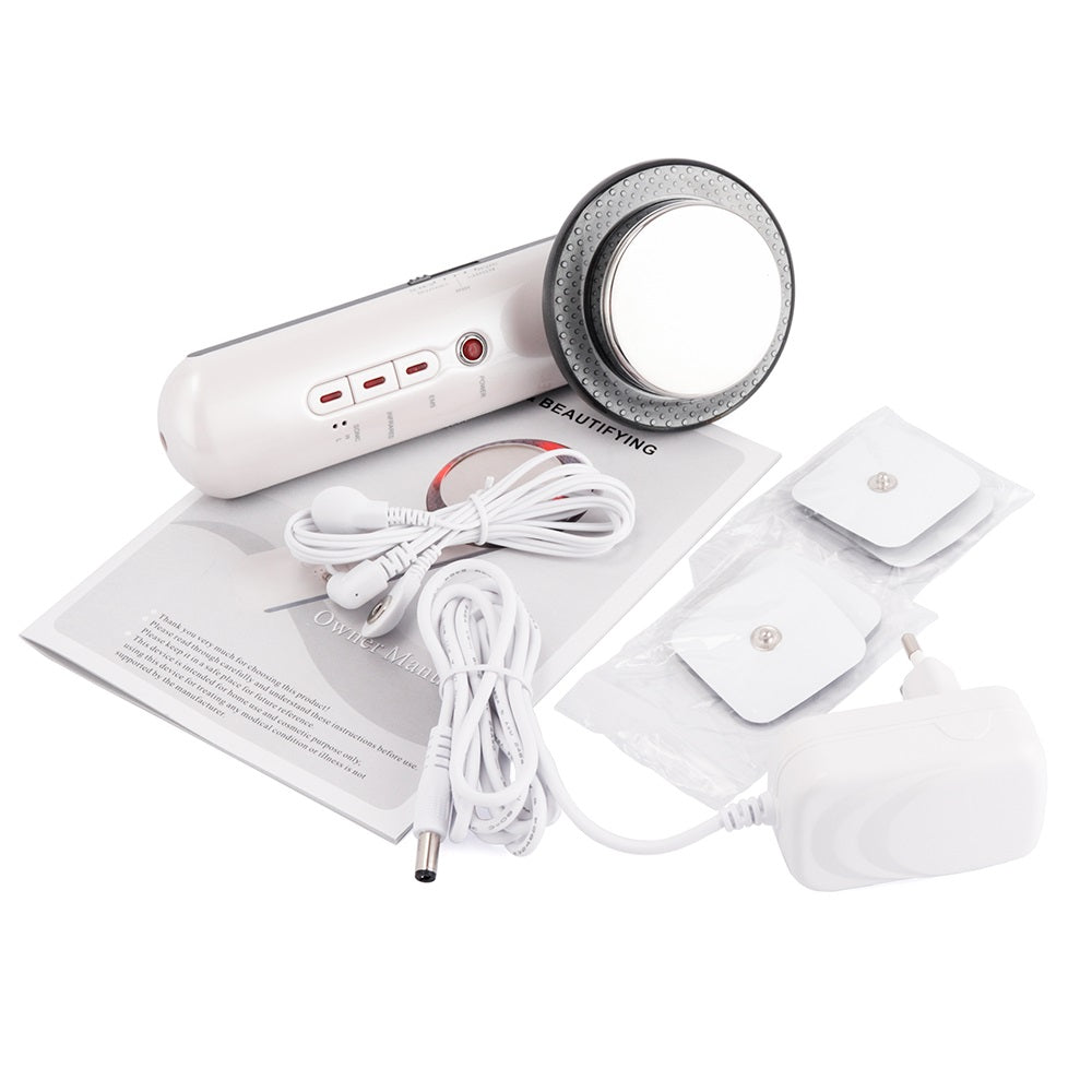 3-in-1 Ultrasonische EMS Lichaamsmassager met Instelbare Niveaus voor Spierstimulatie en Huidverzorging