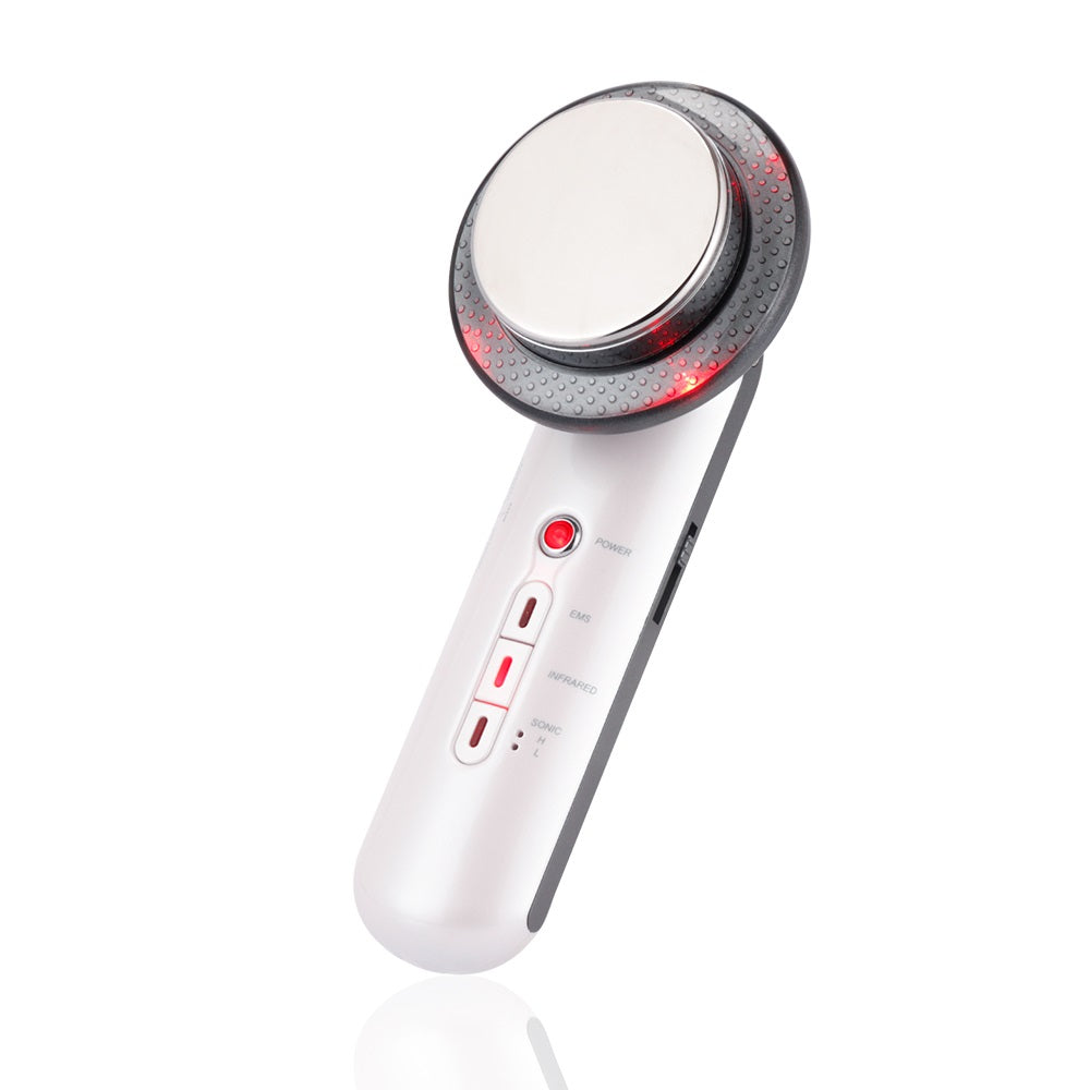 3-in-1 Ultrasonische EMS Lichaamsmassager met Instelbare Niveaus voor Spierstimulatie en Huidverzorging