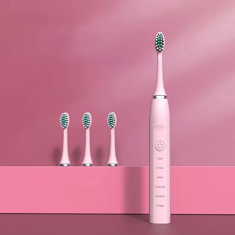 Sonic Tandenborstel met Ultrasone Technologie en 4 Opzetborstels