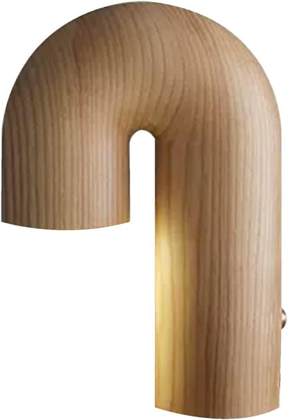 Tafellamp met Gebogen Design van Porselein, Hout en Metaal voor Woonkamer en Slaapkamer