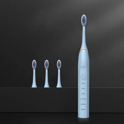 Sonic Tandenborstel met Ultrasone Technologie en 4 Opzetborstels