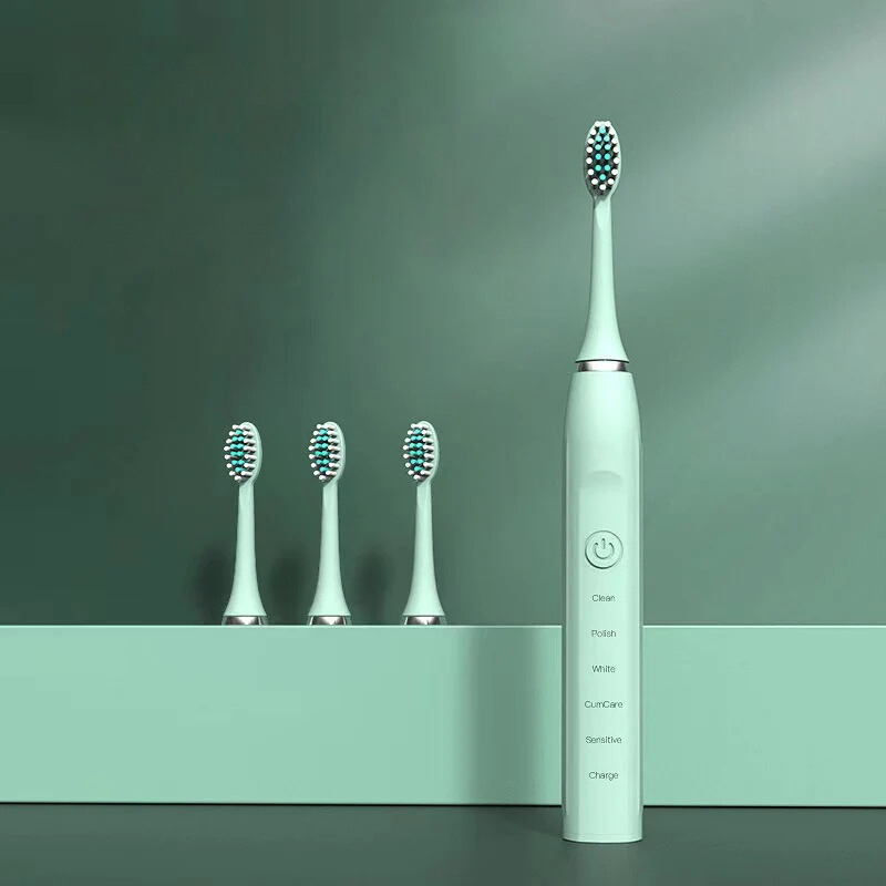 Sonic Tandenborstel met Ultrasone Technologie en 4 Opzetborstels