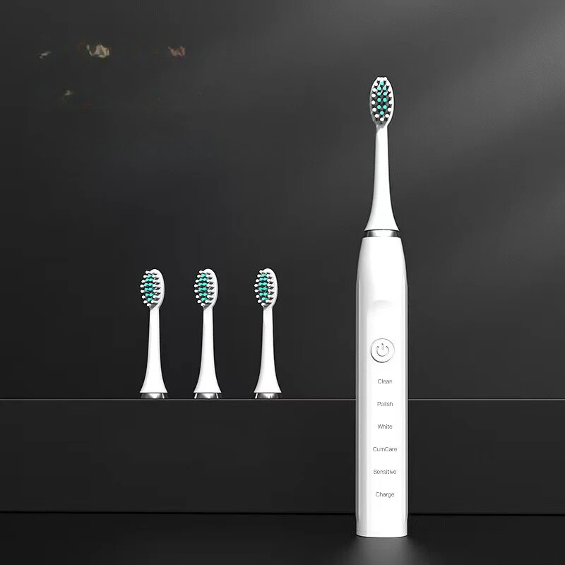 Sonic Tandenborstel met Ultrasone Technologie en 4 Opzetborstels