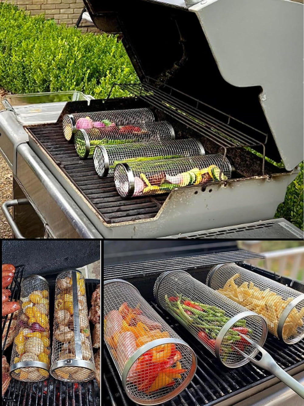 Roterende BBQ Grill met Automatisch Draaisysteem en Meerdere Spiezen