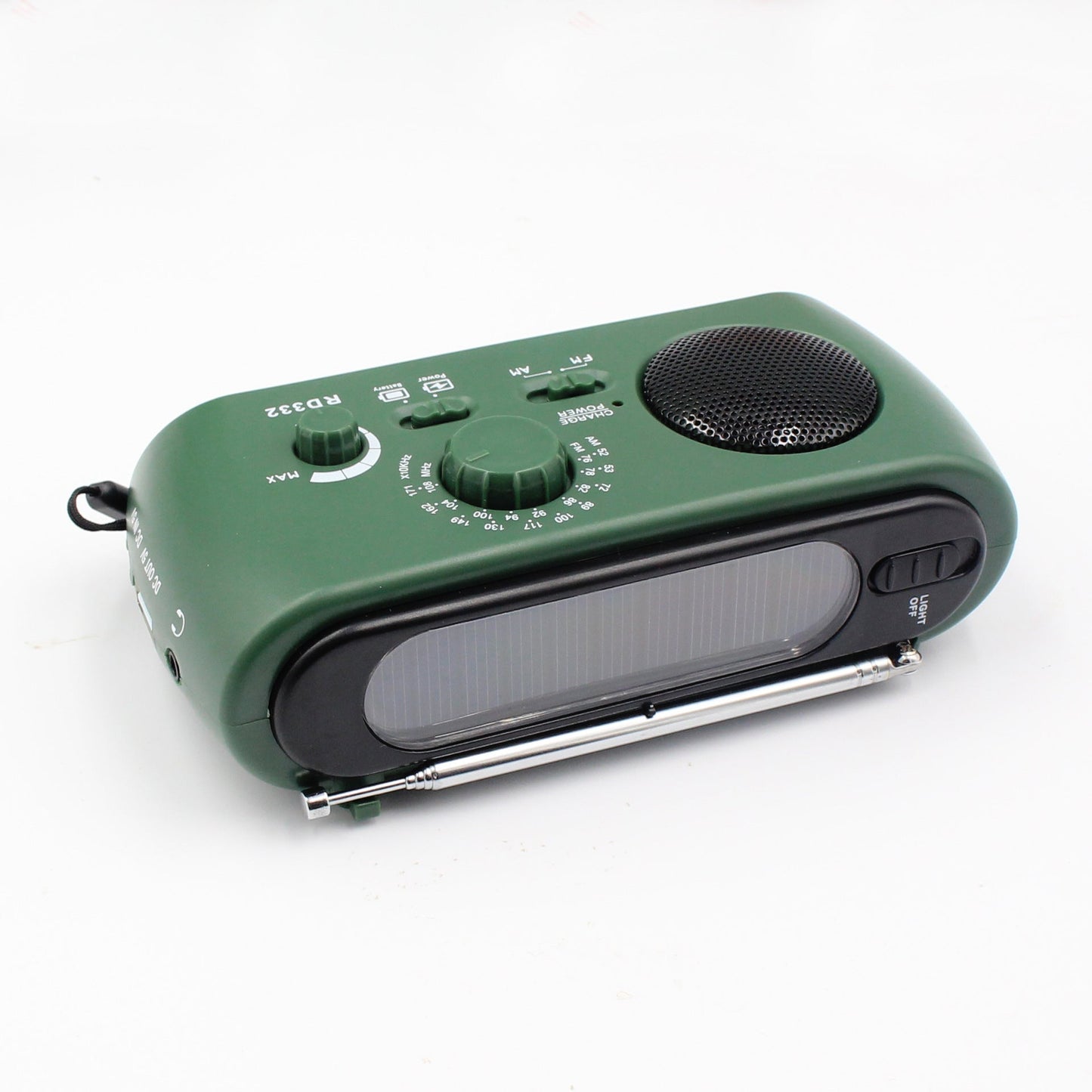Draagbare Noodradio met Handmatige Tuning, Zonne- en Dynamo-Oplading
