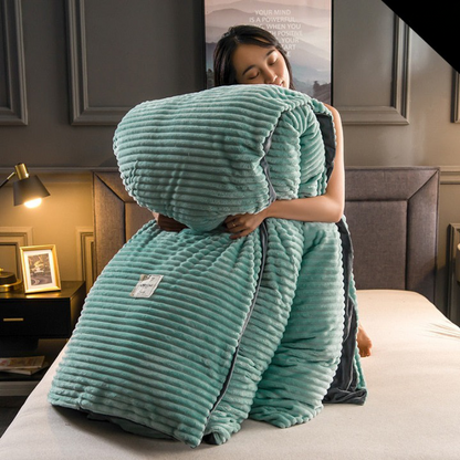 Geribde Microvezel Deken 150x200 cm voor Bank en Bed