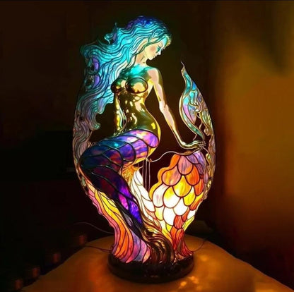 Raamornament van Gekleurd Glas met Natuurlijke Dierenmotieven – Decoratief Lichtspel voor Huis en Serre