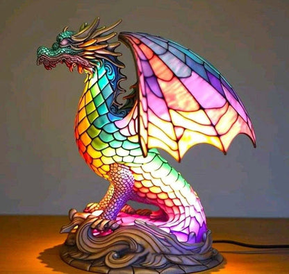 Raamornament van Gekleurd Glas met Natuurlijke Dierenmotieven – Decoratief Lichtspel voor Huis en Serre