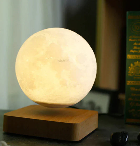 Zwevende Maanlamp met Magnetische Technologie en Warm LED Licht