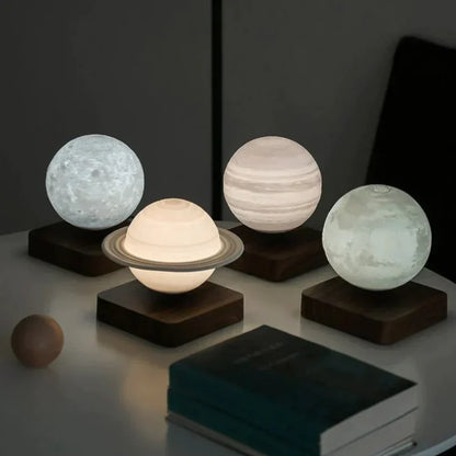 Zwevende Maanlamp met Magnetische Technologie en Warm LED Licht
