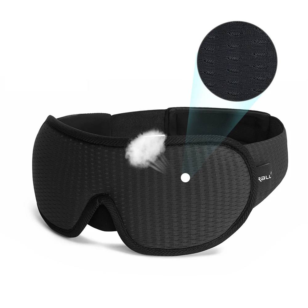 3D Slaapmasker van Memory Foam met Volledige Lichtafscherming voor Thuis en Reizen