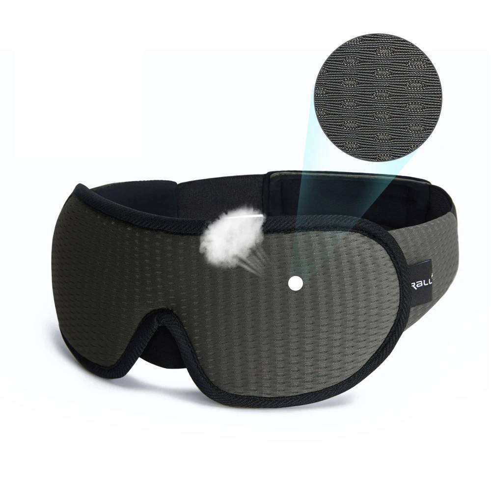 3D Slaapmasker van Memory Foam met Volledige Lichtafscherming voor Thuis en Reizen