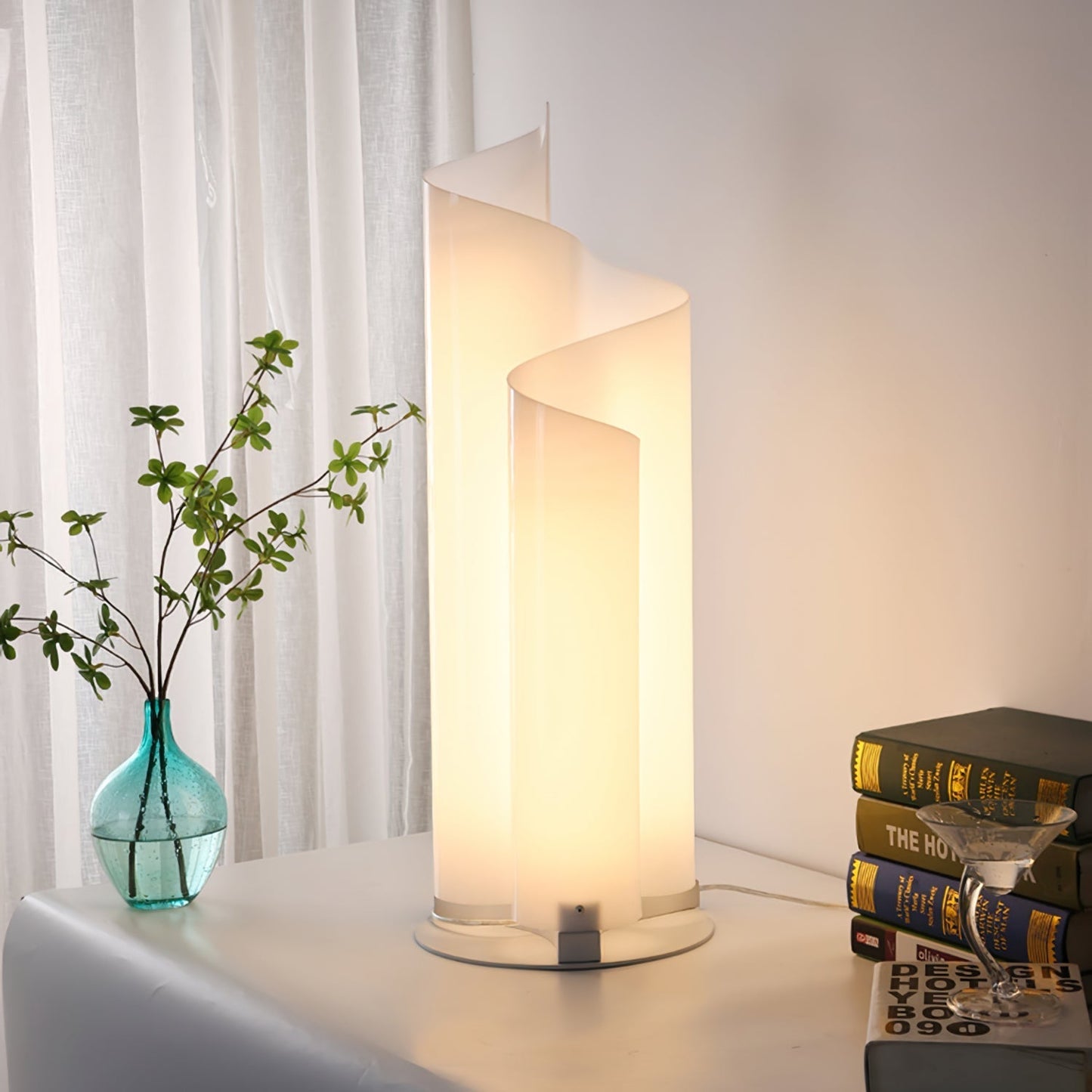 Spiraal LED Tafellamp met Zacht Sfeerverlichting voor Woonkamer en Slaapkamer