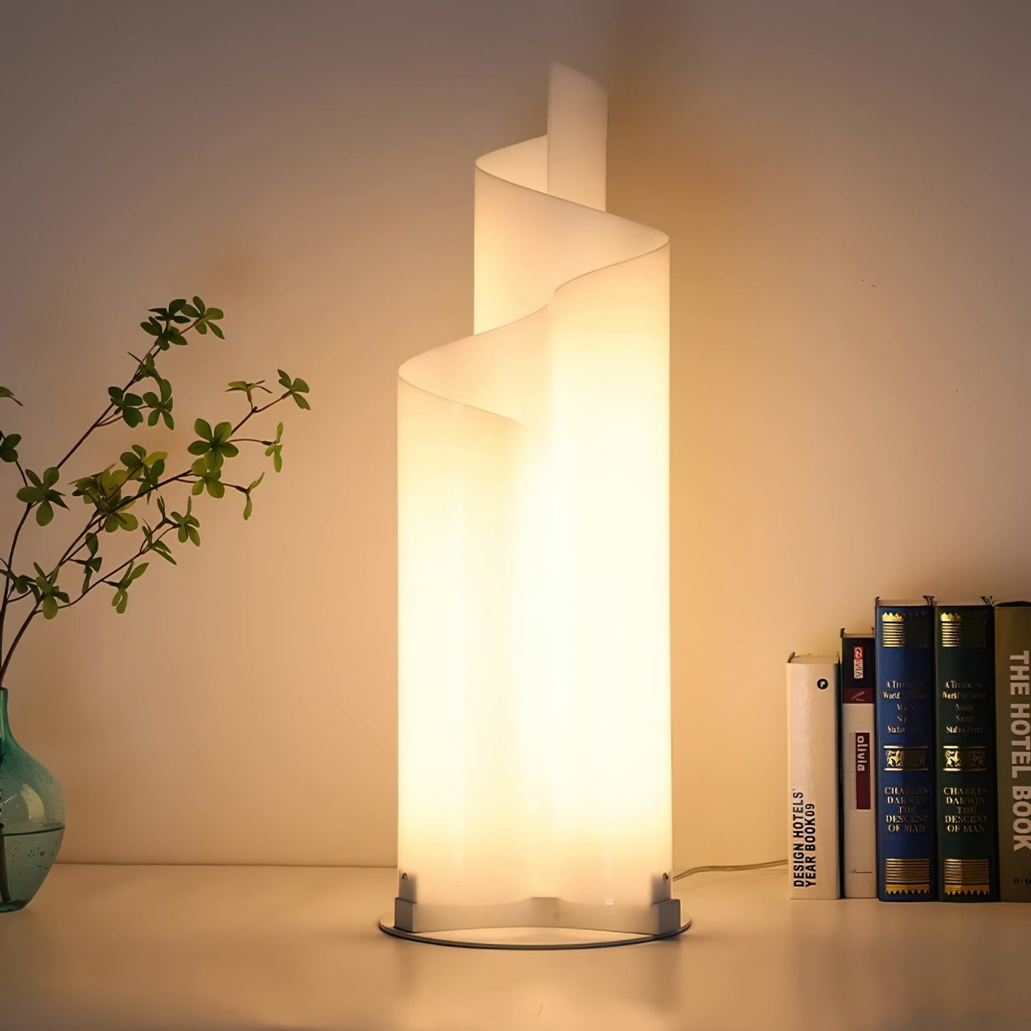 Spiraal LED Tafellamp met Zacht Sfeerverlichting voor Woonkamer en Slaapkamer