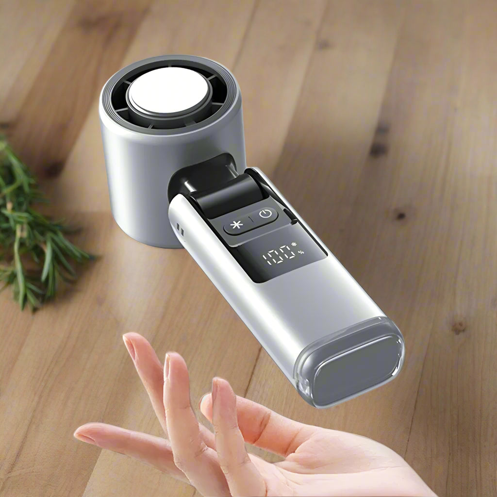 Draagbare Mini Ventilator met 100 Instelbare Snelheden en Opvouwbaar Ontwerp