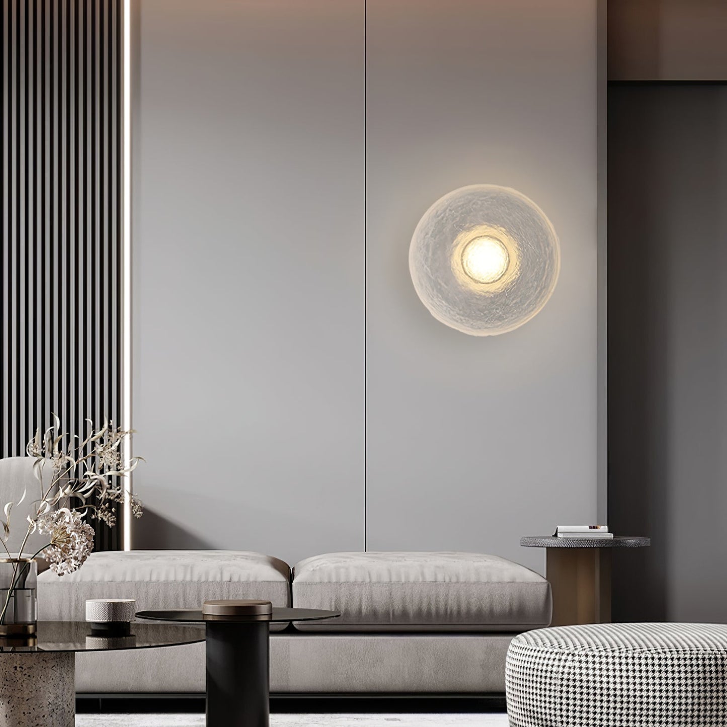 LED Wandlamp van Hars met Moderne Vormgeving en Keuze uit Lichtkleuren