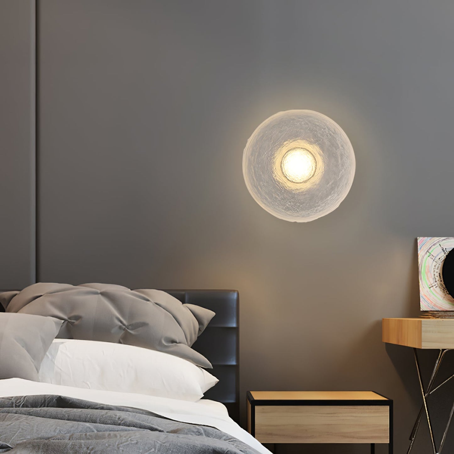 LED Wandlamp van Hars met Moderne Vormgeving en Keuze uit Lichtkleuren