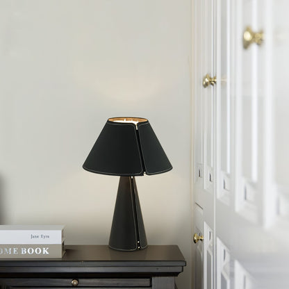 Bureau Lamp met Leder en Metaal en E27 Fitting voor LED of Edison Lampen