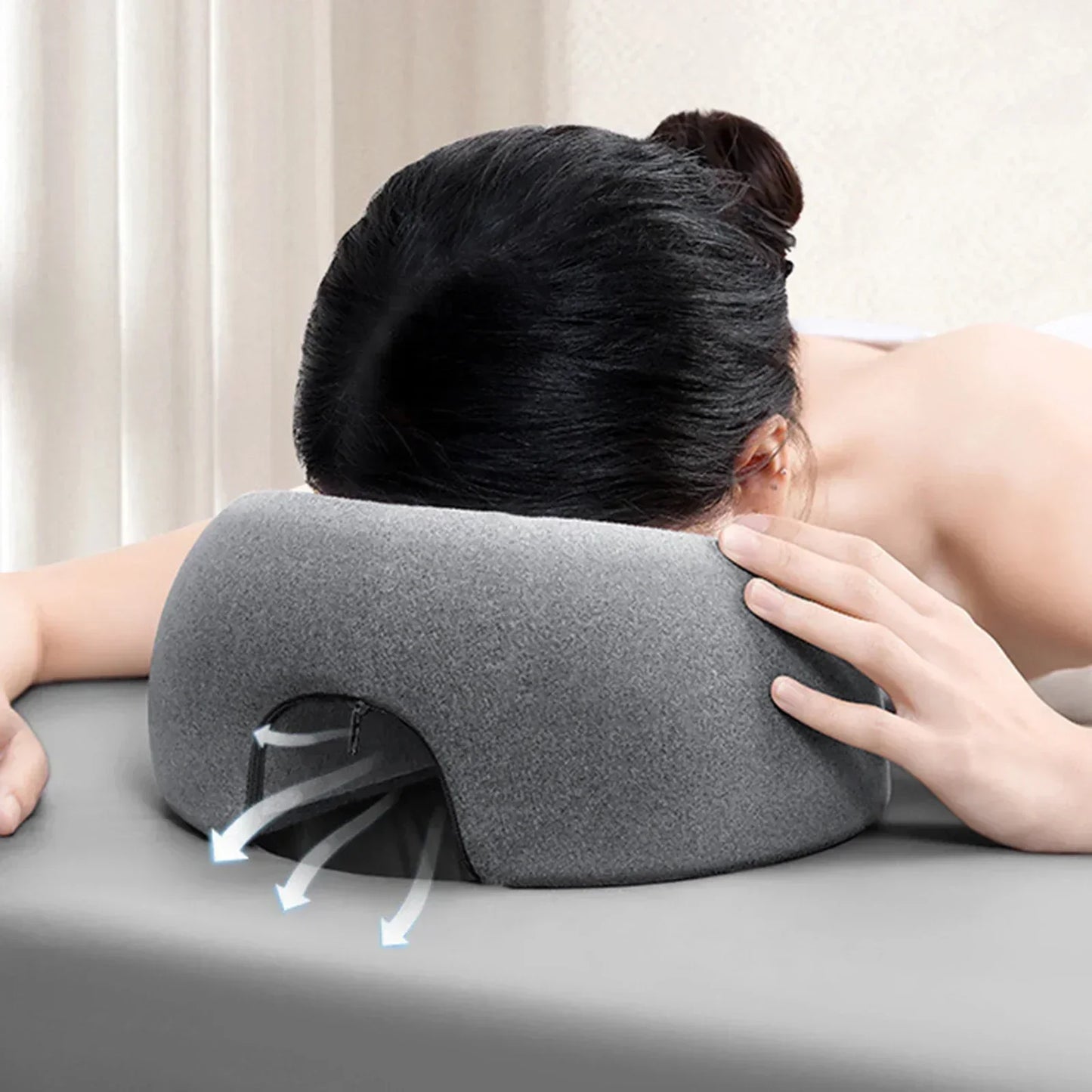 Ergonomisch Gevormd Gezichtskussen met Traagschuim voor Schoonheidssalons en Massagetafels