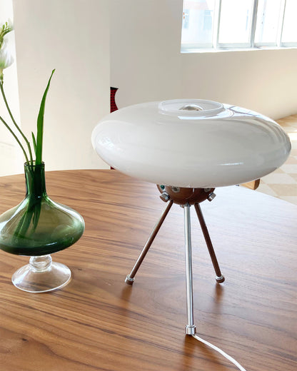 Bureaulamp met Glazen Koepel – UFO Ontwerp, LED Geschikt