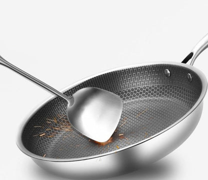 Roestvrijstalen Braadpan met Anti-aanbaklaag voor Alle Warmtebronnen en Ovengebruik