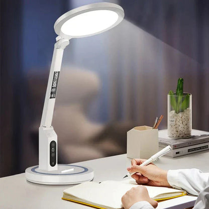 Bureaulamp met Geïntegreerde Klok en Dimbare LED Verlichting