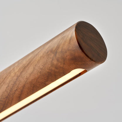 Bureaulamp met verstelbare hoek en goud-walnoot afwerking