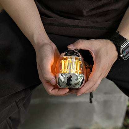 Draagbare Tafellamp met Eivormig Ontwerp en Oplaadbare LED