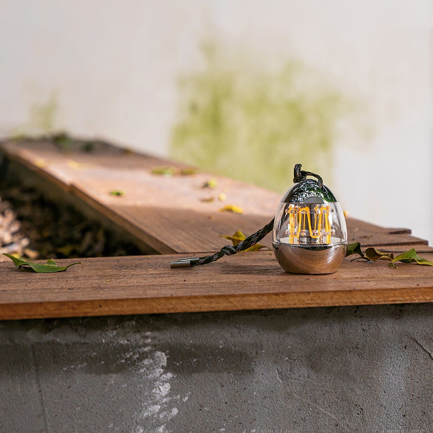 Draagbare Tafellamp met Eivormig Ontwerp en Oplaadbare LED