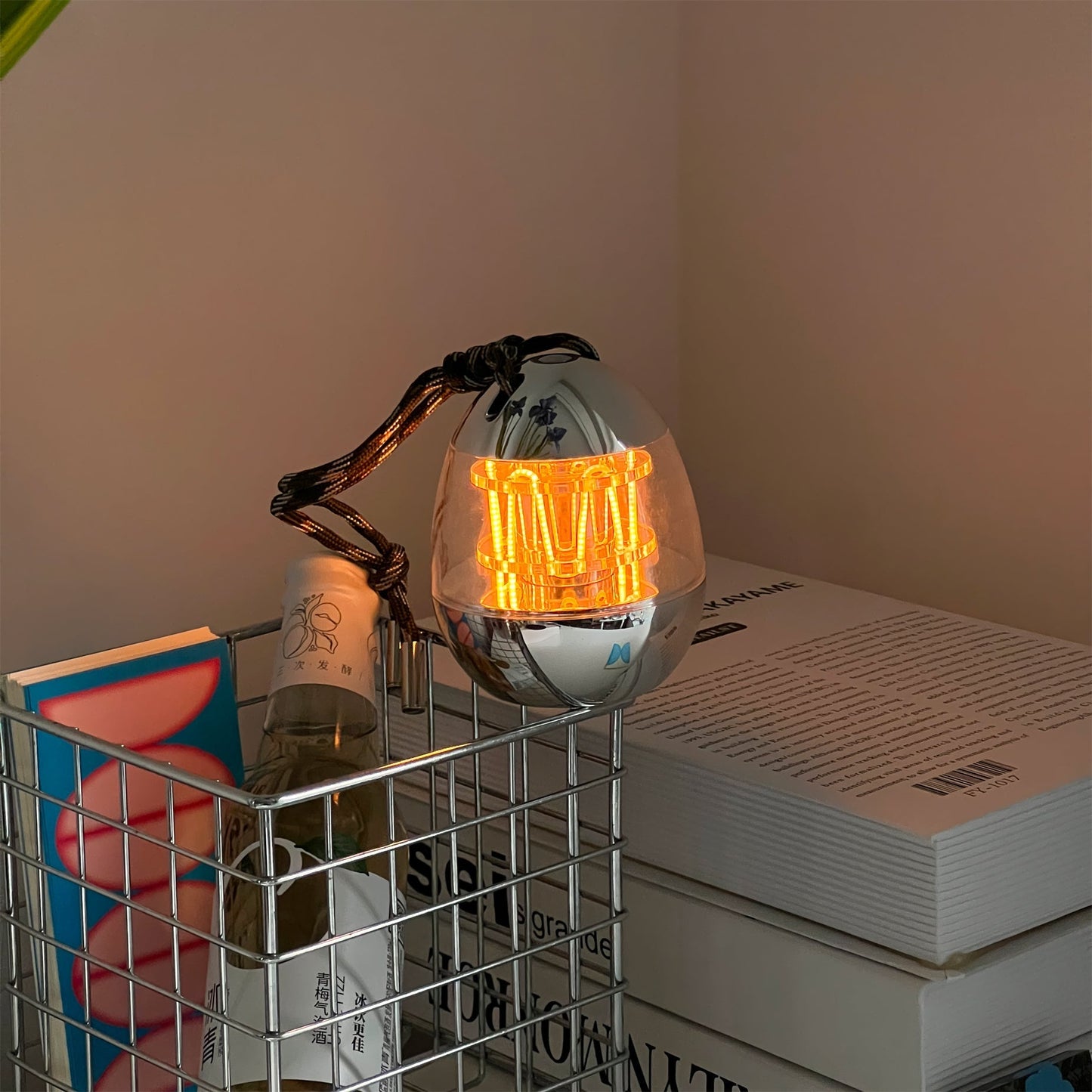 Draagbare Tafellamp met Eivormig Ontwerp en Oplaadbare LED