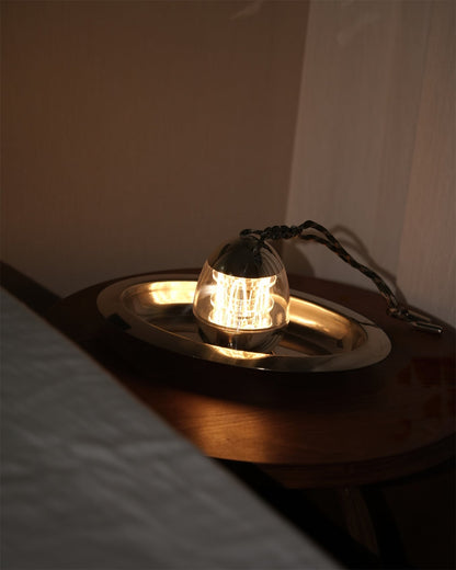 Draagbare Tafellamp met Eivormig Ontwerp en Oplaadbare LED