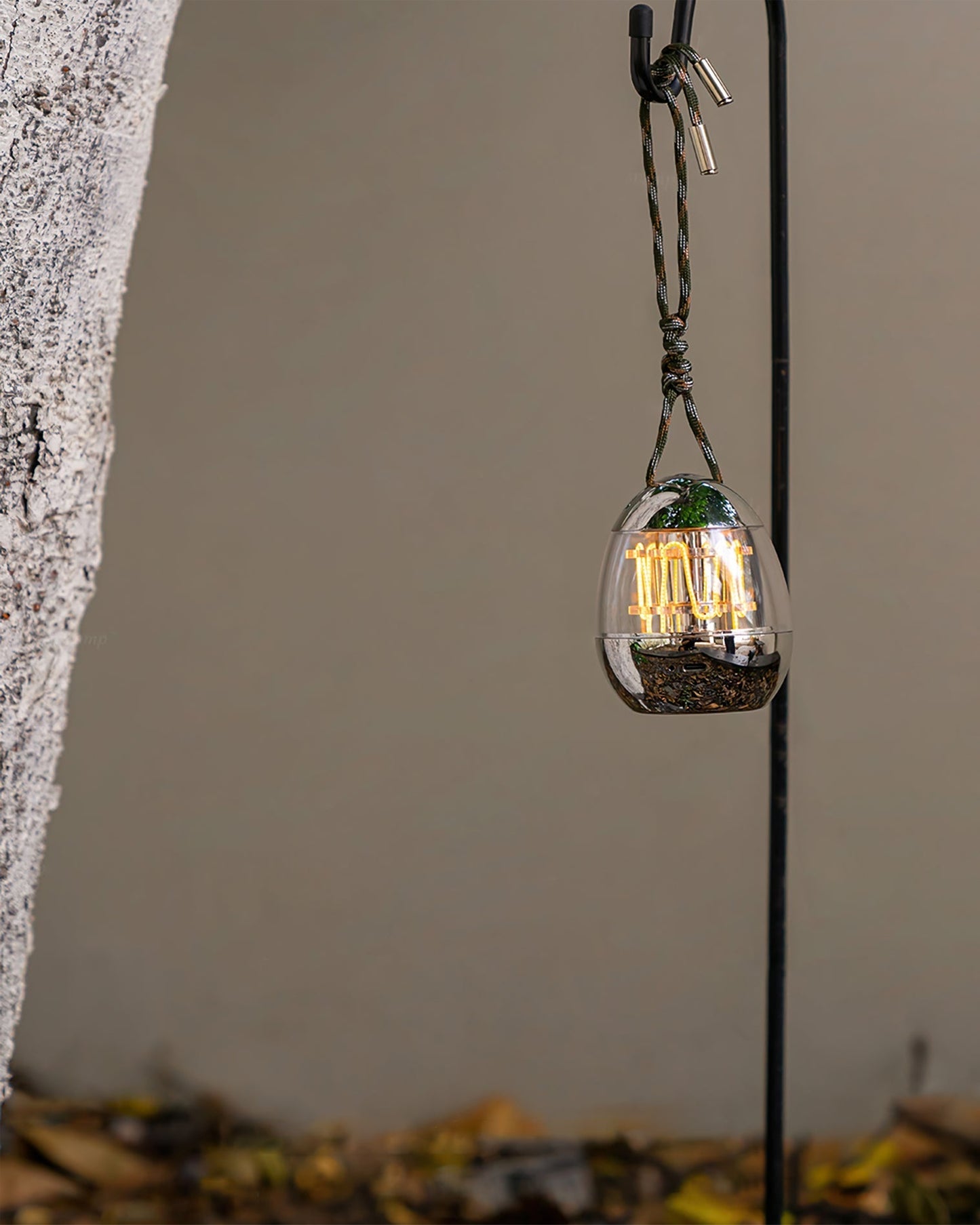 Draagbare Tafellamp met Eivormig Ontwerp en Oplaadbare LED