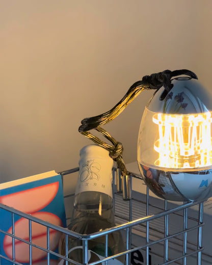 Draagbare Tafellamp met Eivormig Ontwerp en Oplaadbare LED