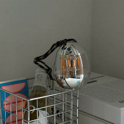 Draagbare Tafellamp met Eivormig Ontwerp en Oplaadbare LED