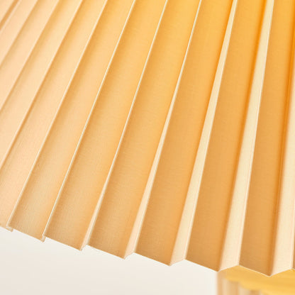 Tafellamp met Houten Voet en Stoffen Kap voor Binnenverlichting
