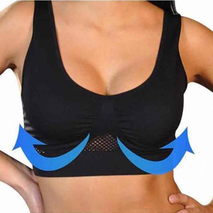 3-delig Push-Up BH Set met Ademend Wabendesign en Ondersteunende Pasvorm
