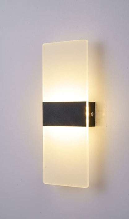 LED Wandlamp met Strak Design en Instelbare Lichtkleuren voor Slaapkamer en Woonruimte