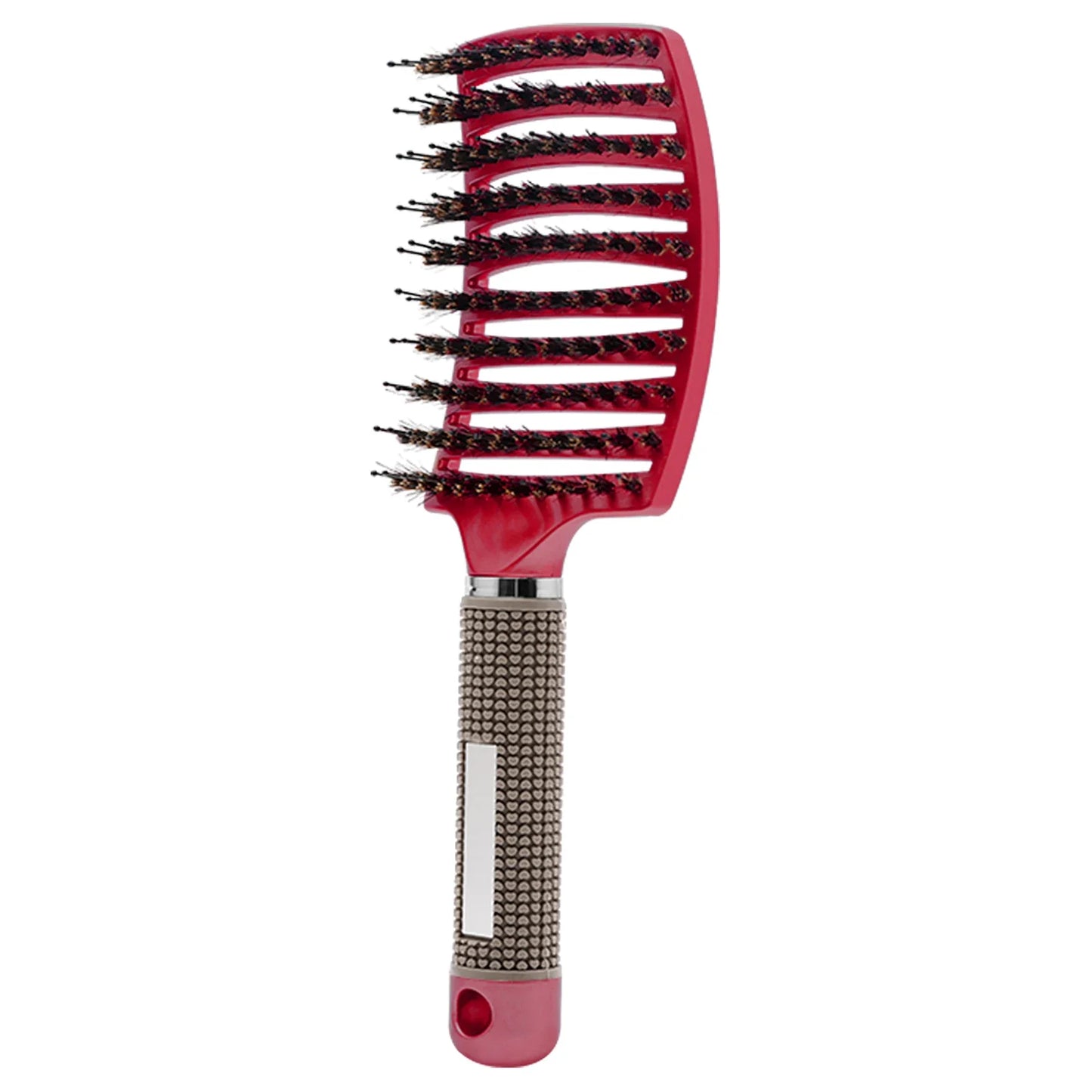 Haarborstel met Zwijnenhaar en Nylon Pinnen voor Ontklitten en Styling van Alle Haartypes