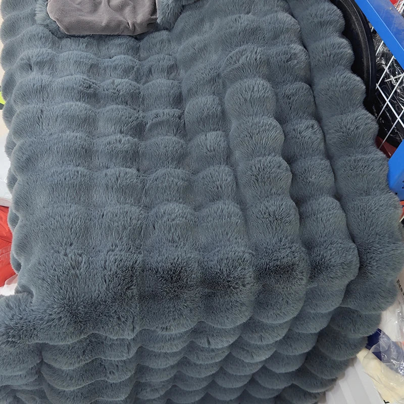 CARA - Luxe geruite pluizige deken voor ultieme warmte en comfort