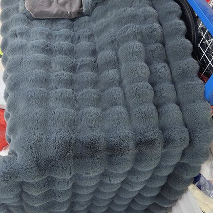 CARA - Luxe geruite pluizige deken voor ultieme warmte en comfort