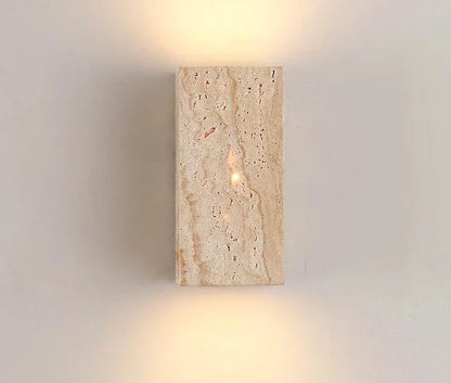 LED Wandlamp van Steen in Geel met Verschillende Lichtkleuren