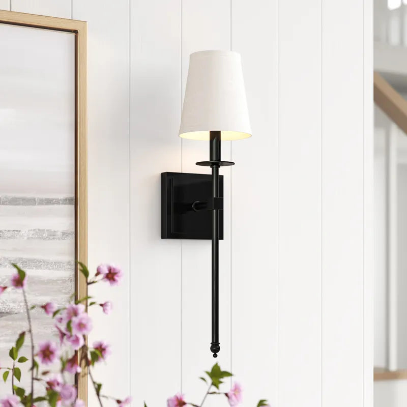 LED Wandlamp van Aluminium en IJzer in Zwart en Goud met Meerdere Formaten